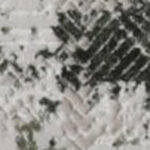 5' X 8' Gray And Green Abstract Distressed Area Rug With Fringe - Image 3