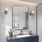 36" Black Aluminum Framed Accent Mirror - Image 7