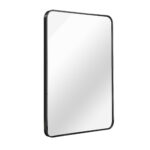 36" Black Aluminum Framed Accent Mirror - Image 3