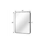 36" Black Aluminum Framed Accent Mirror - Image 10