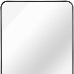 36" Black Aluminum Framed Accent Mirror - Image 5