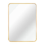36" Gold Aluminum Framed Accent Mirror - Image 2