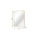 36" Gold Aluminum Framed Accent Mirror - Image 10