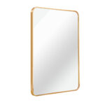 36" Gold Aluminum Framed Accent Mirror - Image 3