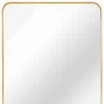36" Gold Aluminum Framed Accent Mirror - Image 5
