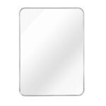 36" Silver Aluminum Framed Accent Mirror - Image 2