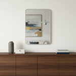 36" Silver Aluminum Framed Accent Mirror