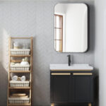 36" Silver Aluminum Framed Accent Mirror - Image 5