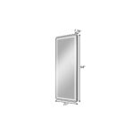 64" Black Aluminum Lighted Wall Mounted And Freestanding Framed Full Length Mirror - Image 7
