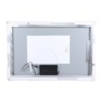 32" Silver Aluminum Lighted Framed Anti Fog Bathroom Vanity Mirror - Image 3