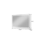32" Silver Lighted Frameless Anti Fog Bathroom Vanity Mirror - Image 4