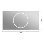 24" Lighted Frameless Anti Fog Bathroom Vanity Mirror - Image 7