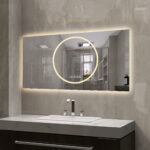 24" Lighted Frameless Anti Fog Bathroom Vanity Mirror - Image 5