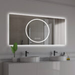 24" Lighted Frameless Anti Fog Bathroom Vanity Mirror - Image 6