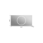 24" Lighted Frameless Anti Fog Bathroom Vanity Mirror - Image 8