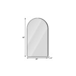 48" Black Aluminum Arch Lighted Framed Anti Fog Bathroom Vanity Mirror - Image 7