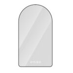 48" Black Aluminum Arch Lighted Framed Anti Fog Bathroom Vanity Mirror - Image 2