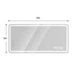 28" Lighted Frameless Anti Fog Bathroom Vanity Mirror - Image 6