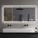 28" Lighted Frameless Anti Fog Bathroom Vanity Mirror - Image 4
