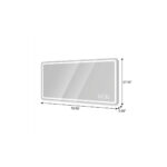 28" Lighted Frameless Anti Fog Bathroom Vanity Mirror - Image 7