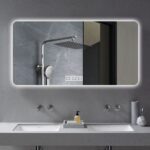 28" Lighted Frameless Anti Fog Bathroom Vanity Mirror - Image 4