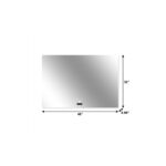 32" Lighted Frameless Anti Fog Bathroom Vanity Mirror - Image 5