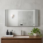 32" Lighted Frameless Anti Fog Bathroom Vanity Mirror