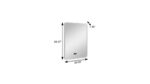 39" Black Aluminum Lighted Framed Anti Fog Bathroom Vanity Mirror - Image 4