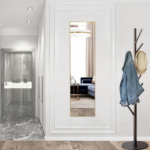 59" Gold Aluminum Freestanding And Wall Mounted Framed Full Length Mirror - Image 5