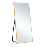 59" Gold Aluminum Freestanding And Wall Mounted Framed Full Length Mirror - Image 2