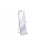 64" Black Aluminum Arch Freestanding And Wall Mounted Framed Full Length Mirror - Image 8