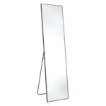 70" Black Aluminum Freestanding And Wall Mounted Framed Full Length Mirror - Image 2
