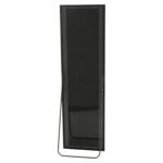 70" Black Aluminum Freestanding And Wall Mounted Framed Full Length Mirror - Image 3