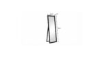 70" Black Aluminum Freestanding And Wall Mounted Framed Full Length Mirror - Image 8