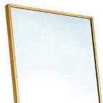 70" Gold Aluminum Freestanding And Wall Mounted Framed Full Length Mirror - Image 3