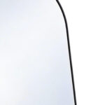 56" Black Aluminum Arch Freestanding And Wall Mounted Framed Full Length Mirror - Image 4