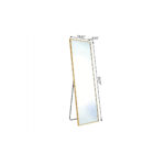 56" Gold Aluminum Freestanding And Wall Mounted Framed Full Length Mirror - Image 6