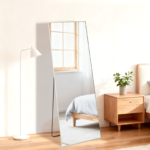 56" Gold Aluminum Freestanding And Wall Mounted Framed Full Length Mirror - Image 5