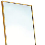 56" Gold Aluminum Freestanding And Wall Mounted Framed Full Length Mirror - Image 3