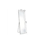 67" Black Aluminum Freestanding And Wall Mounted Framed Full Length Mirror - Image 4