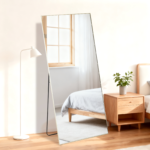 67" Gold Aluminum Freestanding And Wall Mounted Framed Full Length Mirror - Image 4