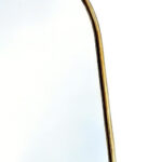 64" Gold Aluminum Arch Freestanding And Wall Mounted Framed Full Length Mirror - Image 3
