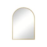 30" Gold Aluminum Arch Framed Anti Fog Accent Mirror - Image 3