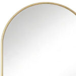 35" Gold Aluminum Arch Framed Anti Fog Accent Mirror - Image 4