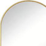 38" Gold Aluminum Arch Framed Anti Fog Accent Mirror - Image 4
