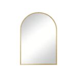 38" Gold Aluminum Arch Framed Anti Fog Accent Mirror - Image 3