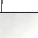 47" Black Aluminum Over the Door Framed Accent Mirror - Image 4
