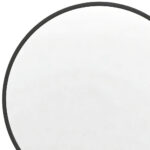 20" Black Aluminum Round Framed Accent Mirror - Image 3