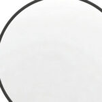30" Black Aluminum Round Framed Accent Mirror - Image 3