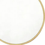 24" Gold Aluminum Round Framed Accent Mirror - Image 3